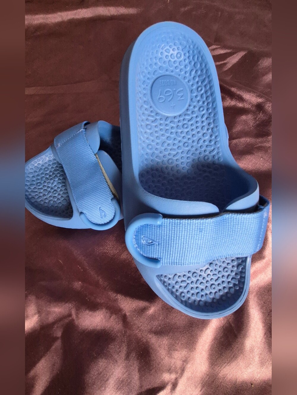 Allbirds Unisex Sugar Sliders Sandals Blue Glacier Adjustable Breathable M7/W5